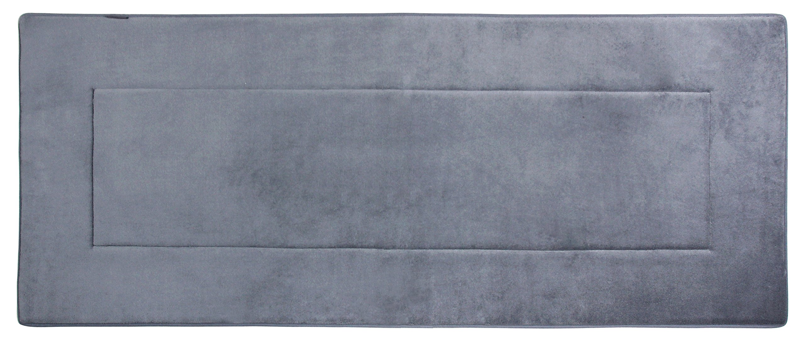 FABBRICA HOME Ultra-Soft Extra-Thick High Density Memory Foam (2 feet by 5 feet, Slate Gray)