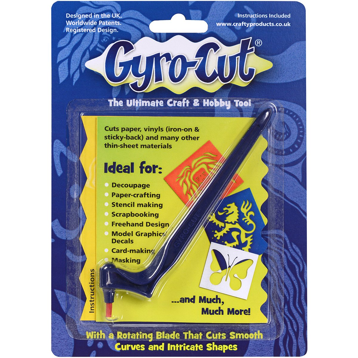 Crafty Products Gyro-Cut Craft and Hobby Tool, Blue