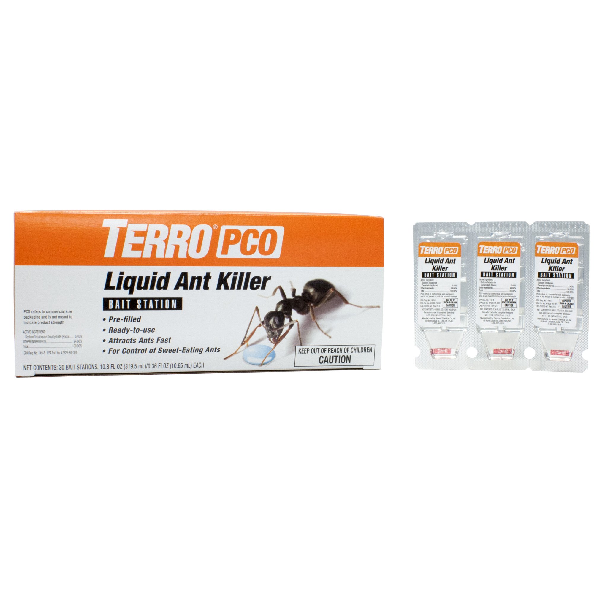 Ant Killer - Household Ant Extermination - Extinction 30 Pack - Take The Fight to The Ants - Terro PCO