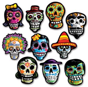 beistle mini day of the dead cutouts