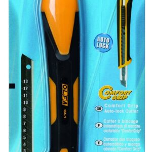 Utility Knife, 5 3/4 In, Yellow/Black