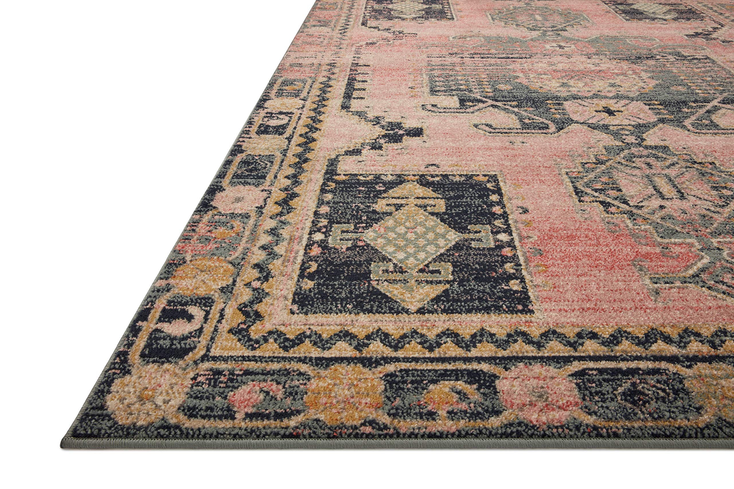 Loloi II Jocelyn Collection JOC-06 Runner Rug 2'-3" x 7'-6" Rose/Rose Rectangular 0.38" Thick