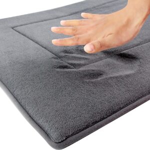 FABBRICA HOME Ultra-Soft Extra-Thick High Density Memory Foam (2 feet by 5 feet, Slate Gray)