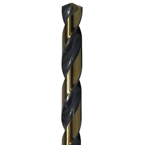 Drill America #7 High Speed Steel Black & Gold KFD Split Point Drill Bit (Pack of 12), KFD Series - KFD7P12