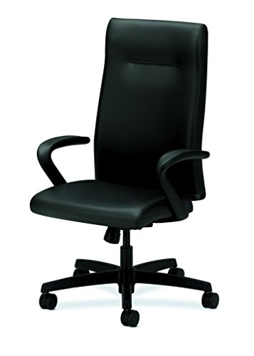 HON Ignition Series Executive High-Back Chair, Supports Up to 300 Lb, 17.38" to 21.88" Seat Height, Black