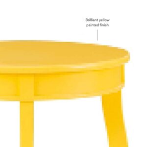 Powell Furniture Powell Round Shelf, Yellow Table