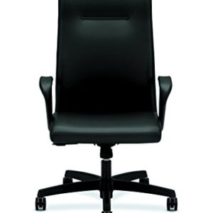 HON Ignition Series Executive High-Back Chair, Supports Up to 300 Lb, 17.38" to 21.88" Seat Height, Black