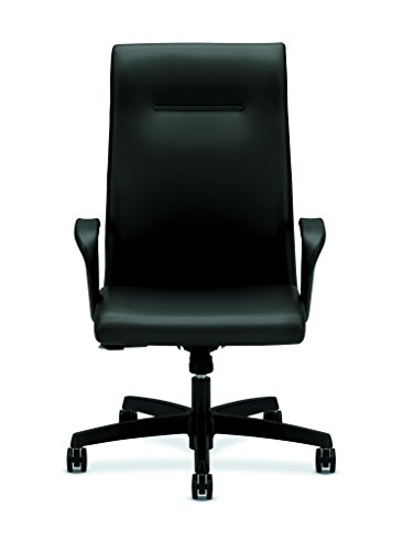 HON Ignition Series Executive High-Back Chair, Supports Up to 300 Lb, 17.38" to 21.88" Seat Height, Black