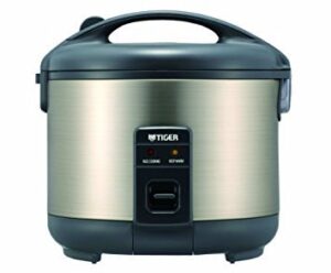 tiger jnp-s10u electric 5.5-cup (uncooked) rice cooker and warmer with stainless steel finish home supply maintenance store