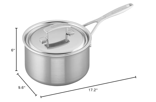 Demeyere Industry 5-Ply 3-qt Stainless Steel Saucepan