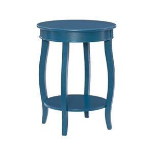 powell furniture powell teal round shelf table