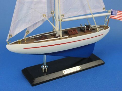 Hampton Nautical Enterprise Sailboat, 16"