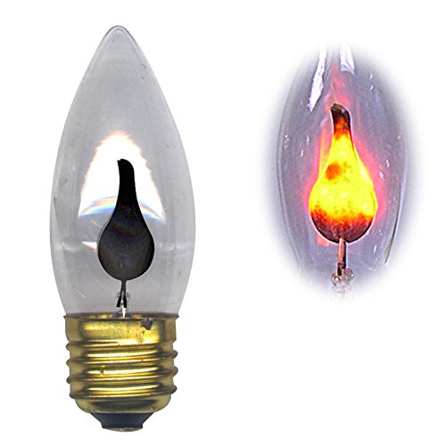 National Artcraft Flicker Flame Bulb with Standard Base Flickers with A Soft Orange Glow (Pkg/5)