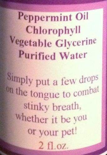 Natural Breath Drops for Pets with Chlorophyll & Peppermint Essential Oil