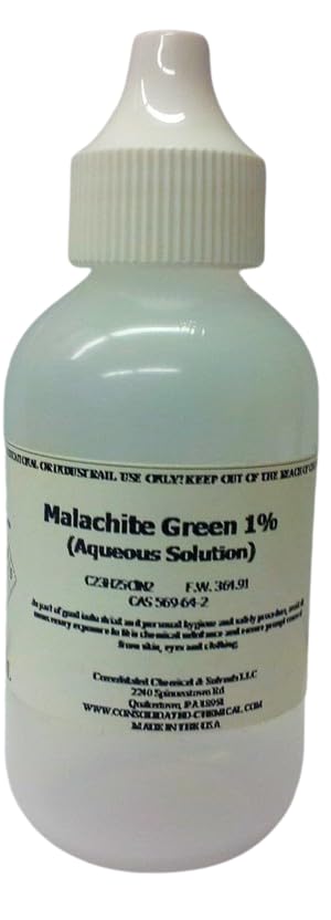 Malachite Green 1% 60ml (2oz) Dropper Bottle