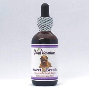 natural breath drops for pets with chlorophyll & peppermint essential oil