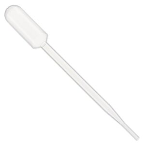 globe scientific 138030-400 ldpe general purpose transfer pipet, non-sterile, large bulb, 157mm length, 8.0ml capacity, box of 400