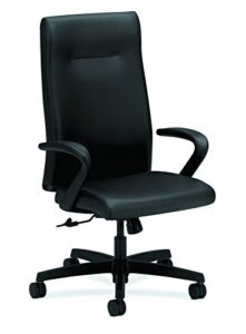 hon ignition series executive high-back chair, supports up to 300 lb, 17.38" to 21.88" seat height, black