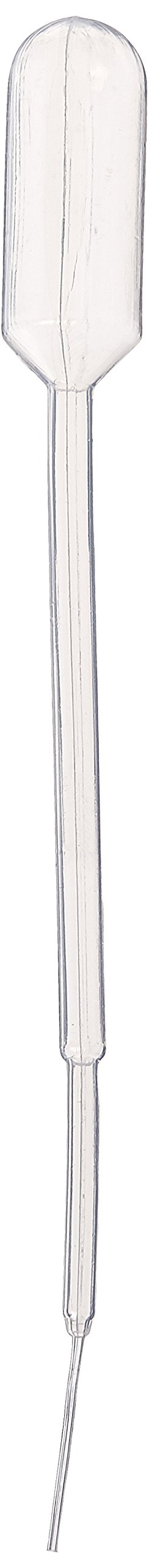 Globe Scientific 134070-250 LDPE Fine Tip Transfer Pipet, Non-Sterile, 153mm Length, 5.0mL Capacity (Box of 250)