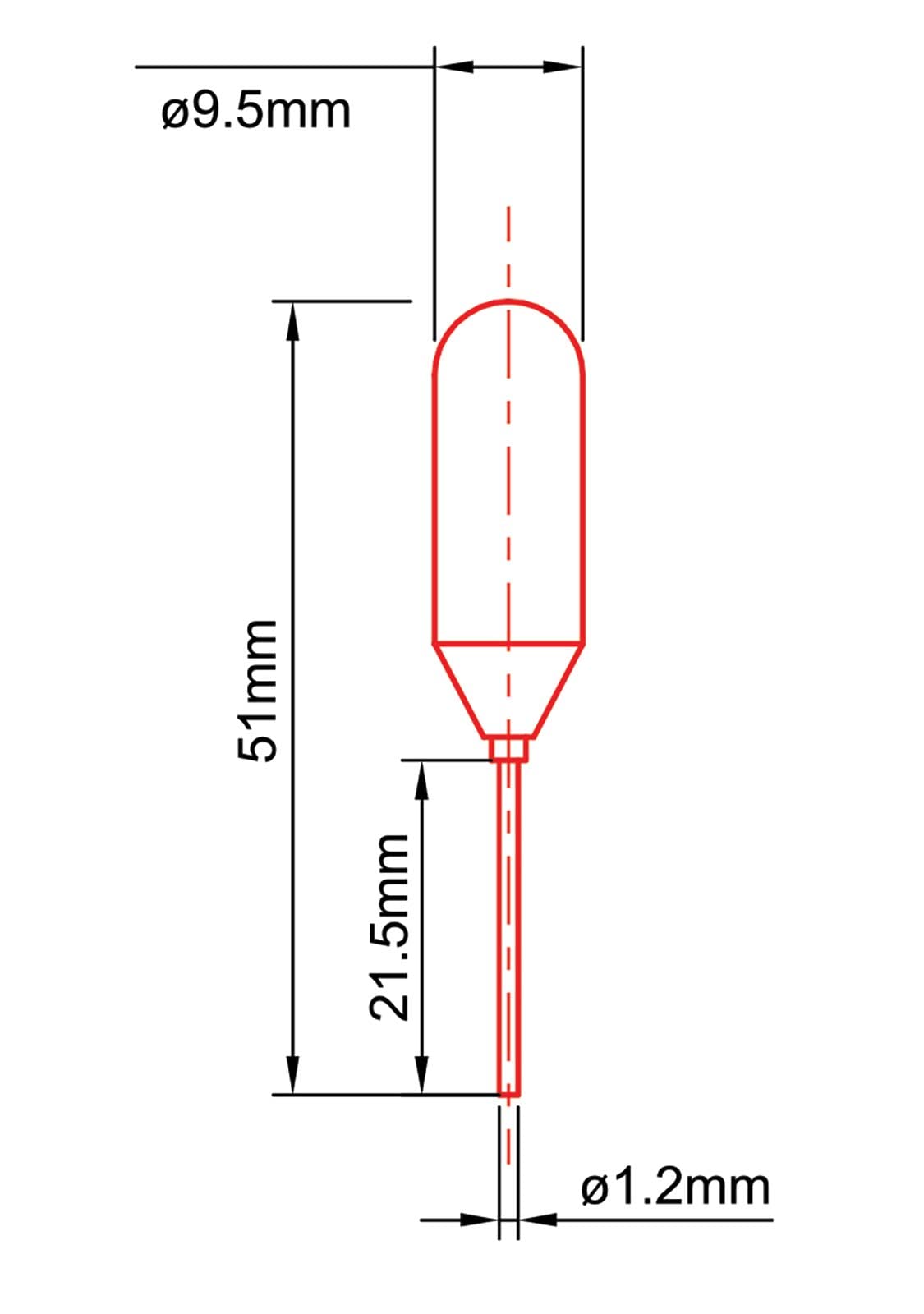 Globe Scientific 134010-500 LDPE Fine Tip Transfer Pipet, Non-Sterile, 51mm Length, 1.3mL Capacity (Box of 500)