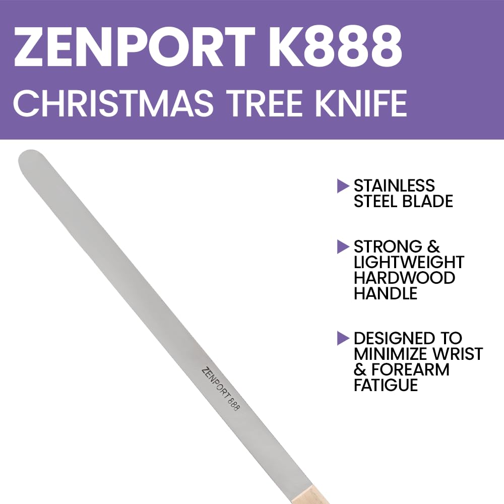 Zenport K888-12 Christmas Tree/Nursery Shearing Knife, 16.25-Inch, Box of 12