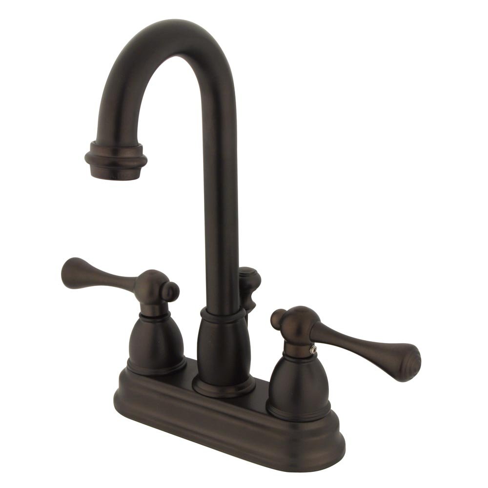 Two Handle 4" Centerset Lavatory Faucet with Retail Pop-up - Oil Rubbed Bronze