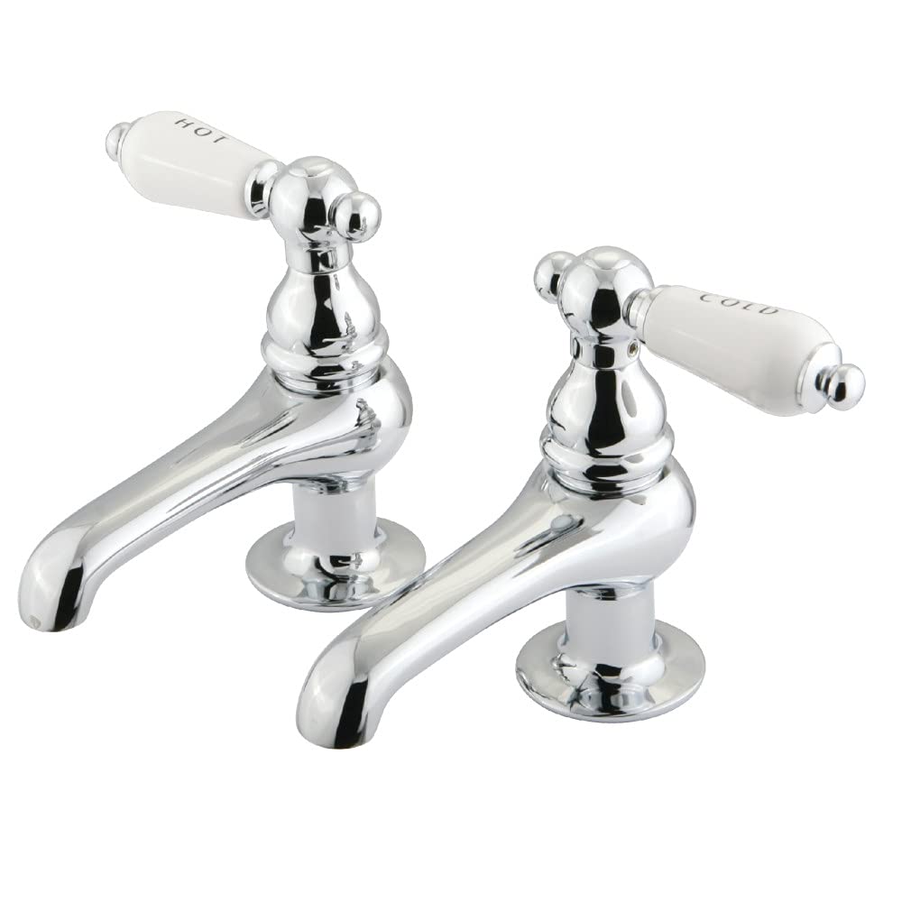 Kingston Brass KS3201PL Restoration Basin Faucet, 3-1/2-Inch, Polished Chrome