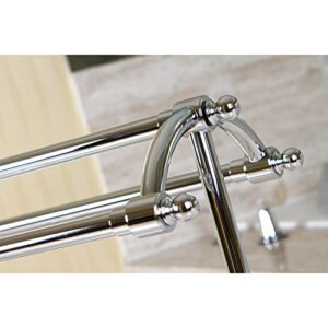 Kingston Brass SCC2291 Pedestal Towel-Rack, Polished Chrome