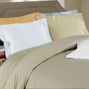 Superior Egyptian Cotton 650 Thread Count Duvet Cover Set, Bed Covers, Includes 1 Duvet Cover, 1 Pillow Sham, Bedding Essentials, Master, Guest, Hotel Bedroom Decor, Twin, Plum