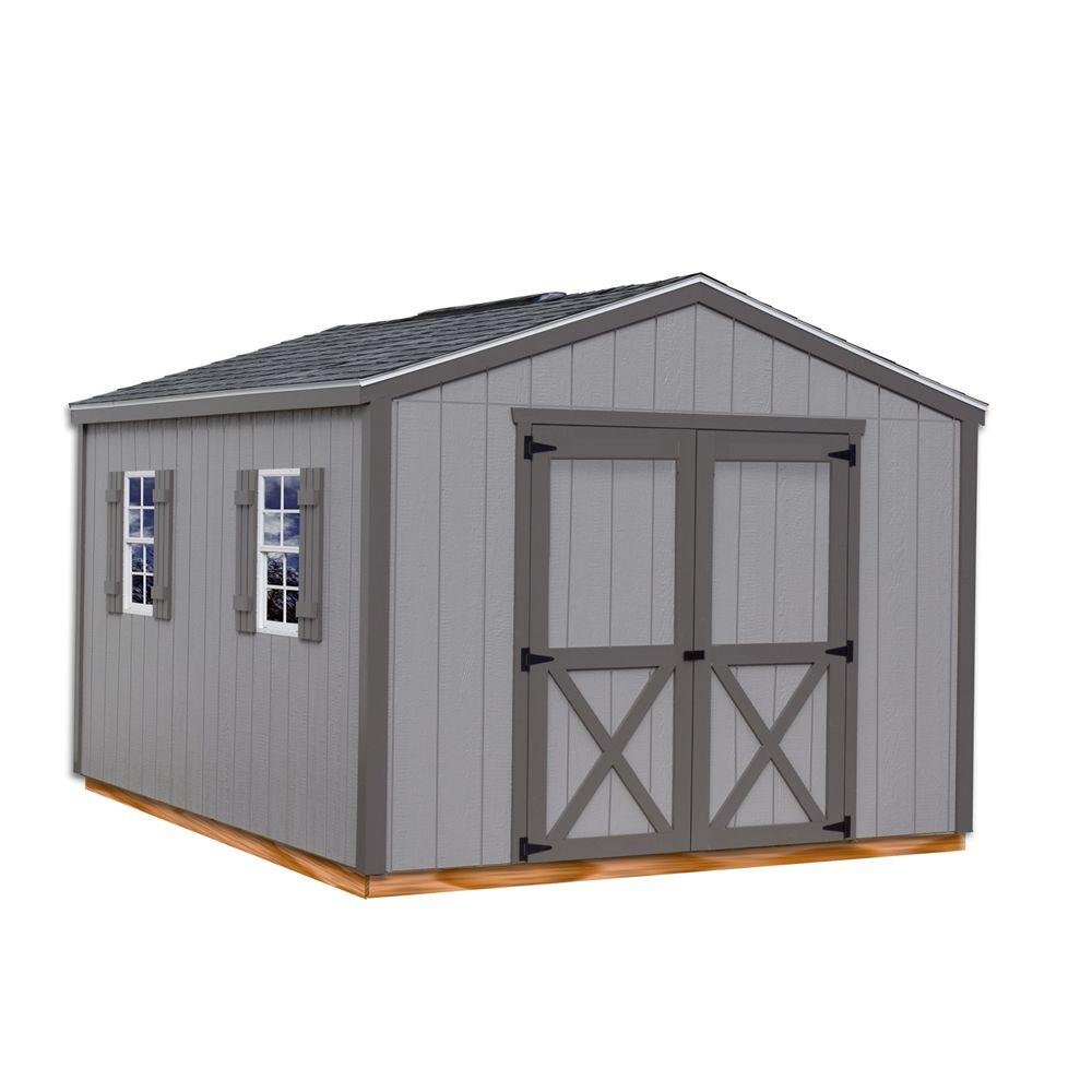 Best Barns Elm 10 ft. x 12 ft. Wood Storage Shed Kit with Floor including 4x4 Runners