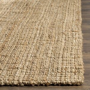 SAFAVIEH Natural Fiber Collection Accent Rug - 3' x 5', Natural, Handmade Farmhouse Jute, Ideal for High Traffic Areas in Entryway, Living Room, Bedroom (NF747A)