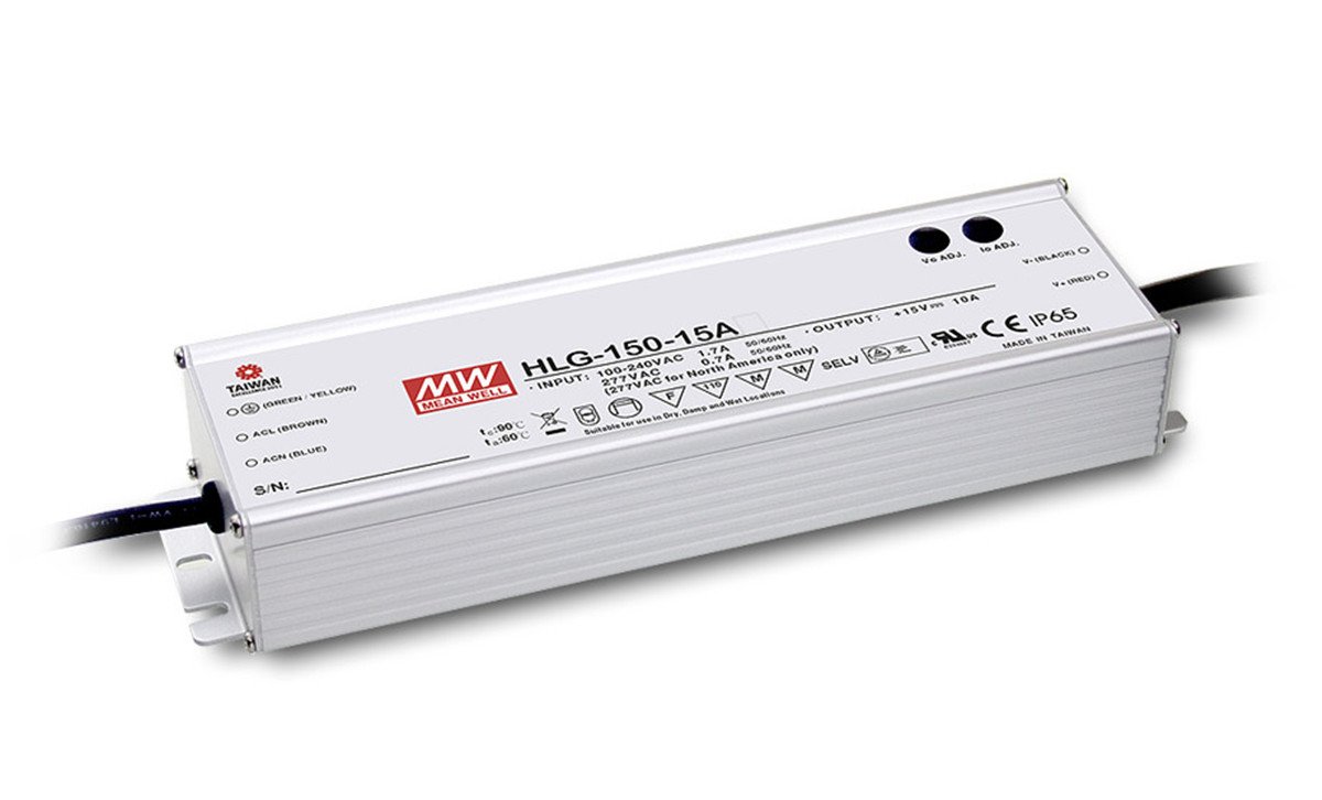 MEAN WELL HLG-150H-30 150 W Single Output 5 A 30 Vdc Output Max Switching Power Supply - 1 item(s)