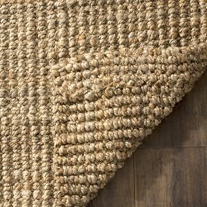 SAFAVIEH Natural Fiber Collection Accent Rug - 3' x 5', Natural, Handmade Farmhouse Jute, Ideal for High Traffic Areas in Entryway, Living Room, Bedroom (NF747A)