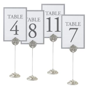 Lillian Rose Silver Wedding Reception Table Number Holders (CP935)