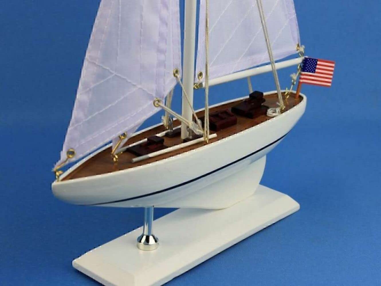 Hampton Nautical Intrepid Sailboat, 16"