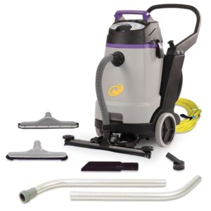 proteam wet dry vacuums, proguard 20, 20-gallon commercial wet dry vacuum cleaner with tool kit and front mount squeegee