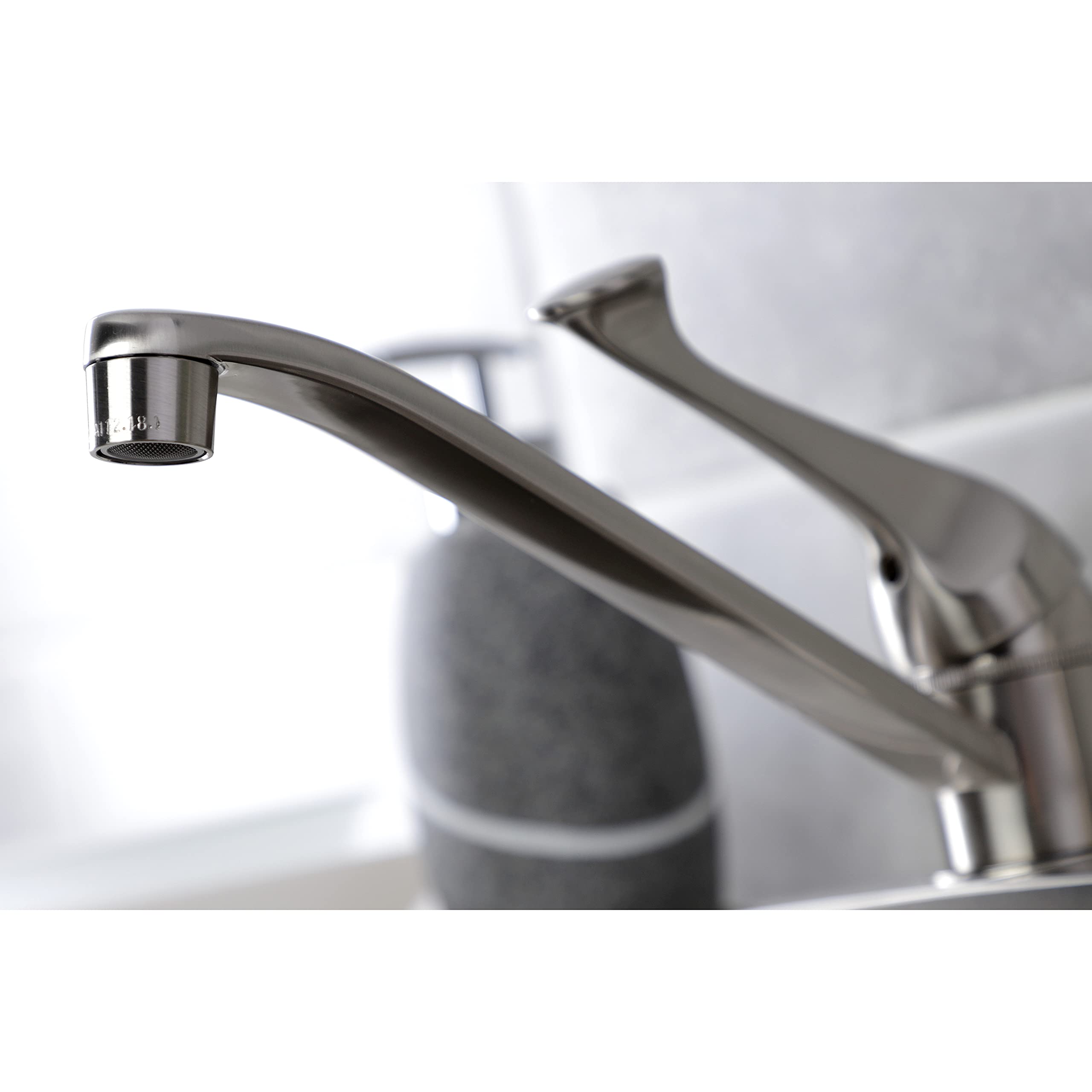 Kingston Brass KB572SNSP 8" Centerset Kitchen Faucet, Brushed Nickel