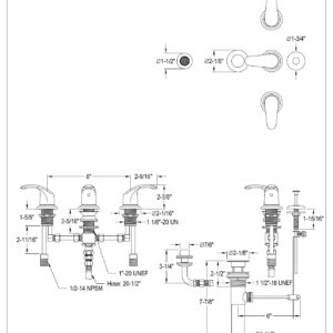 Kingston Brass KB321LL Bidet Faucet, Polished Chrome