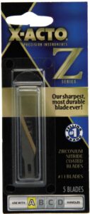 x-acto z-series #11 blades, 5/pkg,