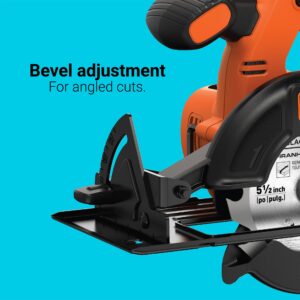 BLACK+DECKER 20V MAX* POWERCONNECT Cordless Drill/Driver + Circular Saw Combo Kit (BDCD220CS)