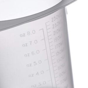 Globe Scientific 3642 Polypropylene Tri-Corner Beaker, Graduated, 250ml Capacity (Case of 100)