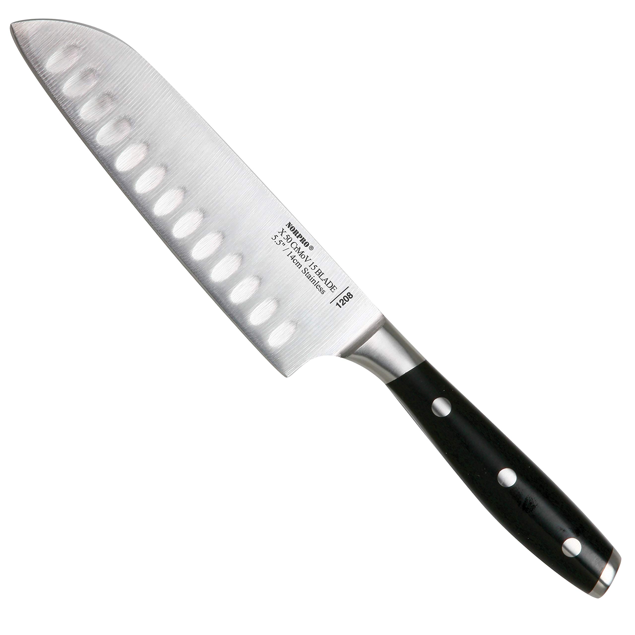 Norpro Stainless Steel Santoku Knife, 5.5-Inch