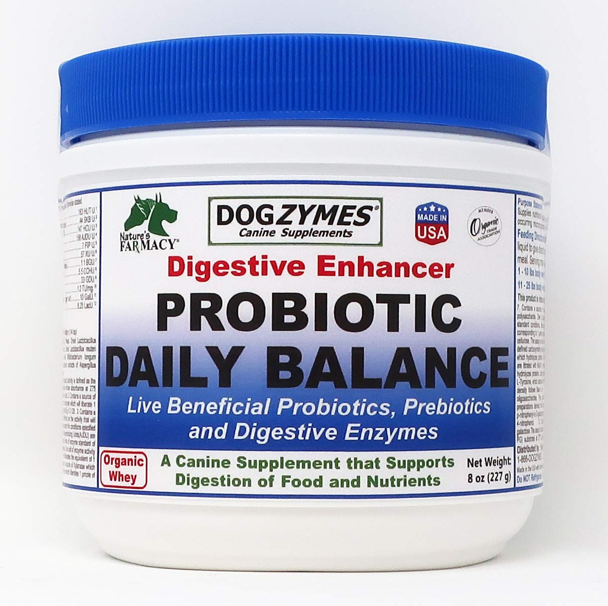 Dogzymes Dissolvable Powder Digestive Enhancer for Dogs, (8 Ounce)