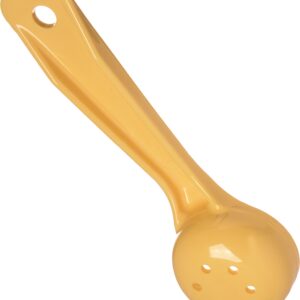 Carlisle FoodService Products 492304 Perforated Short Handle Portion Control Spoon, 1 oz, Yellow