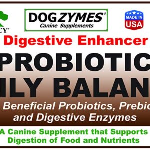 Dogzymes Probiotic Daily Balance - Supplies Nutritional Support and Live microorganisms for intestinal Well-Being as Well as enzymes for Proper Digestion. Liver and Egg Base. (1 Pound)