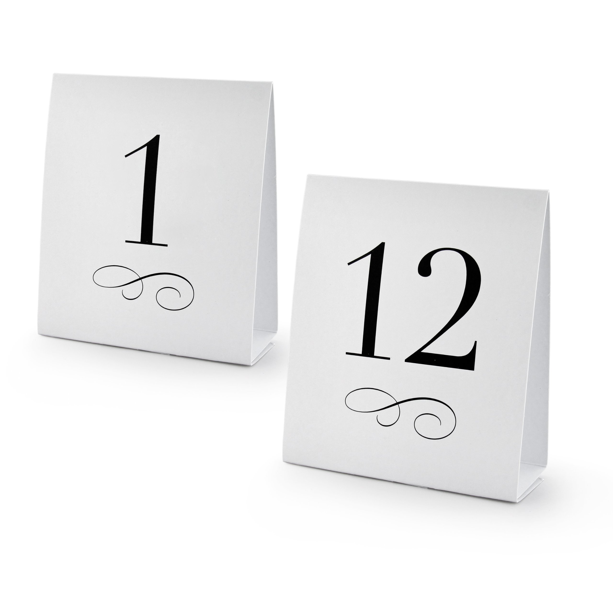 New Star 27952 Table Number Tent Style Card, Set of Numbers 1 to 12