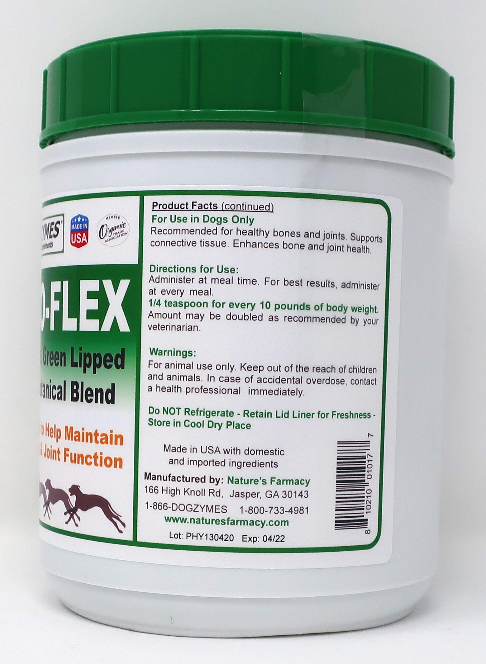 Dogzymes Phyto Flex - Glucosamine, Chondroitin, MSM and Hyaluronic Acid… (2 Pound)