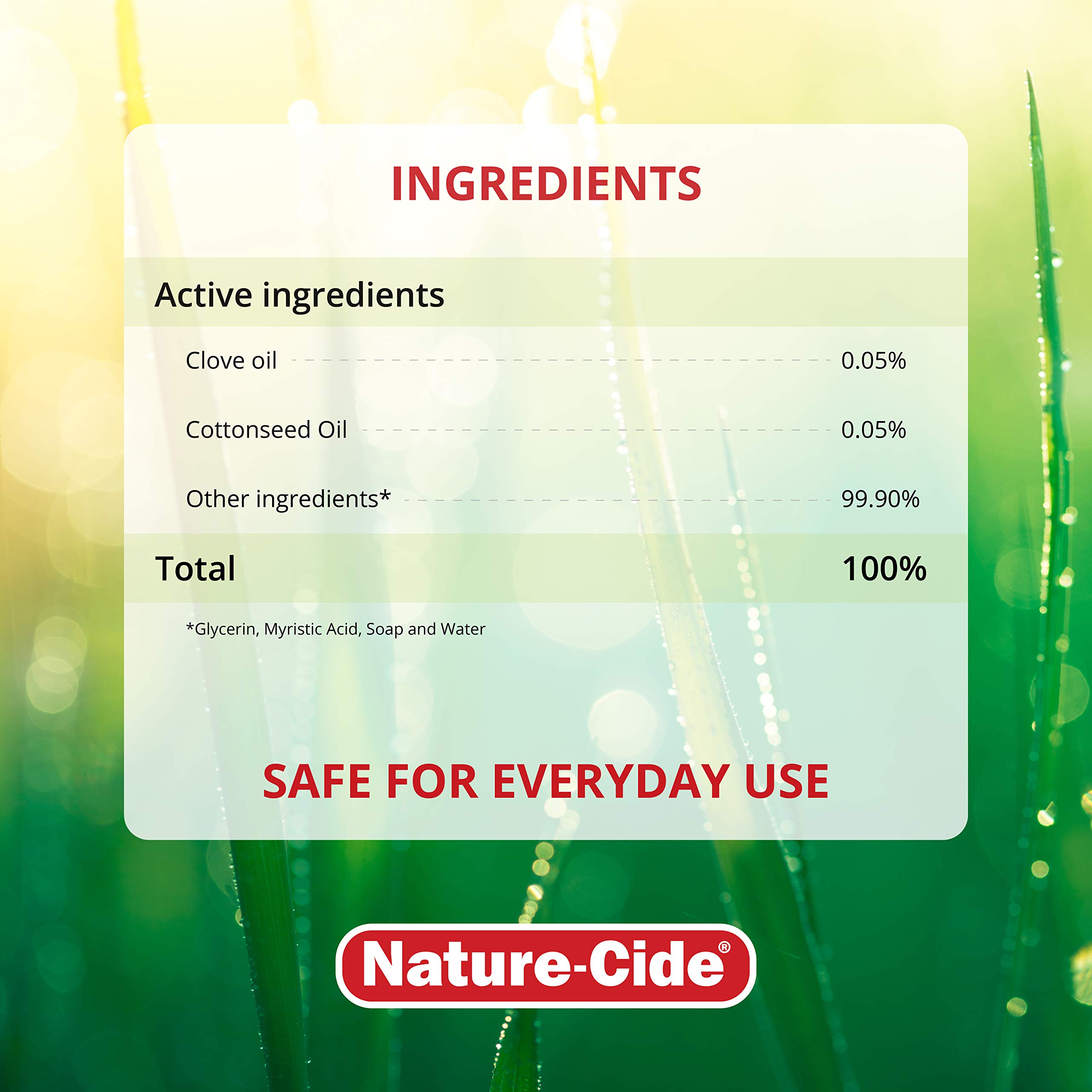 Nature-Cide Flea & Tick. All Natural Tick and Flea Spray for House and Pets to Keep Your Home Safe. Kills on Contact. No Strong Odor. 32 oz