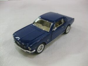 kinsmart 1964 1/2 ford mustang 5" 1:36 scale die cast metal model toy car blue