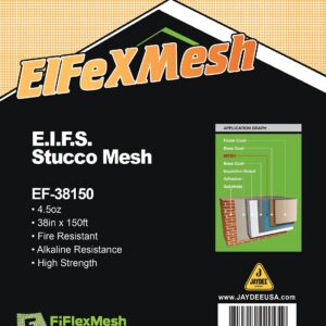 Non-Adhesive EIFS Stucco Mesh Fiberglass (38" x 150' - 4.5 oz.)